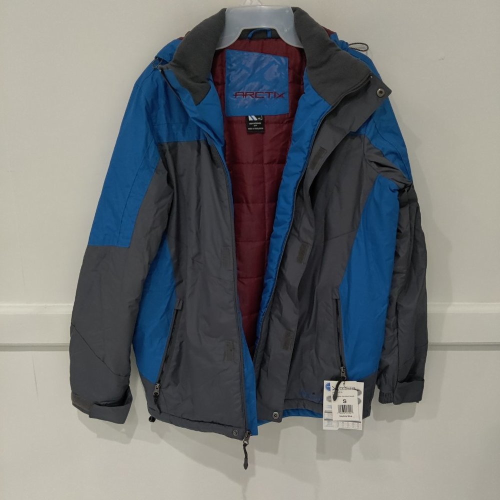 NWT DEFECT ArctiX Men's Blackstone Insulated Jacket Blue Size S $180 8C018